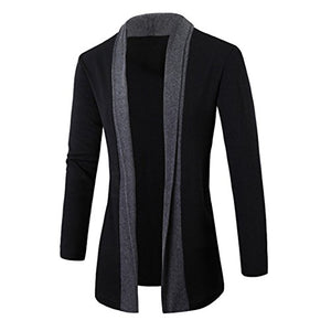 Zehui Traje de Moda para los Hombres Todo Match Estilo Prendas de Punto, Traje Casual Cardigans Tops