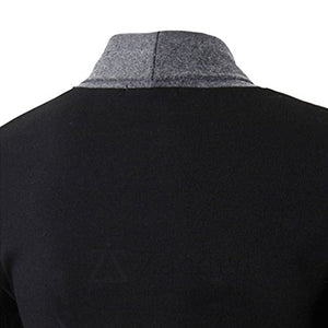 Zehui Traje de Moda para los Hombres Todo Match Estilo Prendas de Punto, Traje Casual Cardigans Tops