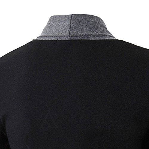 Zehui Traje de Moda para los Hombres Todo Match Estilo Prendas de Punto, Traje Casual Cardigans Tops