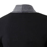 Zehui Traje de Moda para los Hombres Todo Match Estilo Prendas de Punto, Traje Casual Cardigans Tops