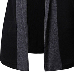 Zehui Traje de Moda para los Hombres Todo Match Estilo Prendas de Punto, Traje Casual Cardigans Tops