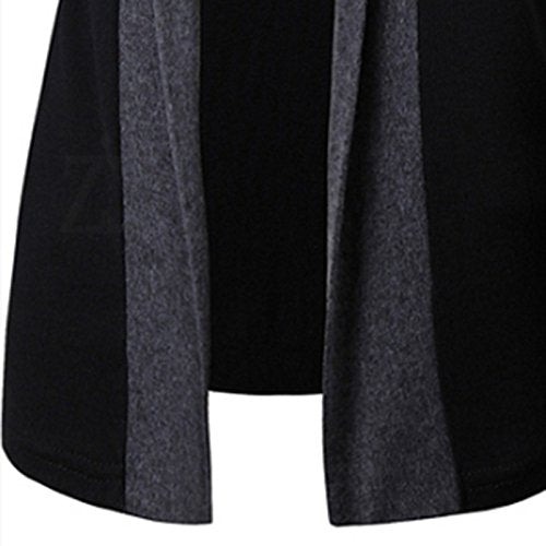 Zehui Traje de Moda para los Hombres Todo Match Estilo Prendas de Punto, Traje Casual Cardigans Tops