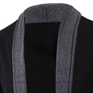 Zehui Traje de Moda para los Hombres Todo Match Estilo Prendas de Punto, Traje Casual Cardigans Tops