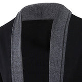 Zehui Traje de Moda para los Hombres Todo Match Estilo Prendas de Punto, Traje Casual Cardigans Tops
