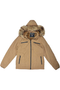 TIMMEN Chamarra Tipo Parka para Hombre con Gorro Desmontable