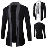 Zehui Traje de Moda para los Hombres Todo Match Estilo Prendas de Punto, Traje Casual Cardigans Tops