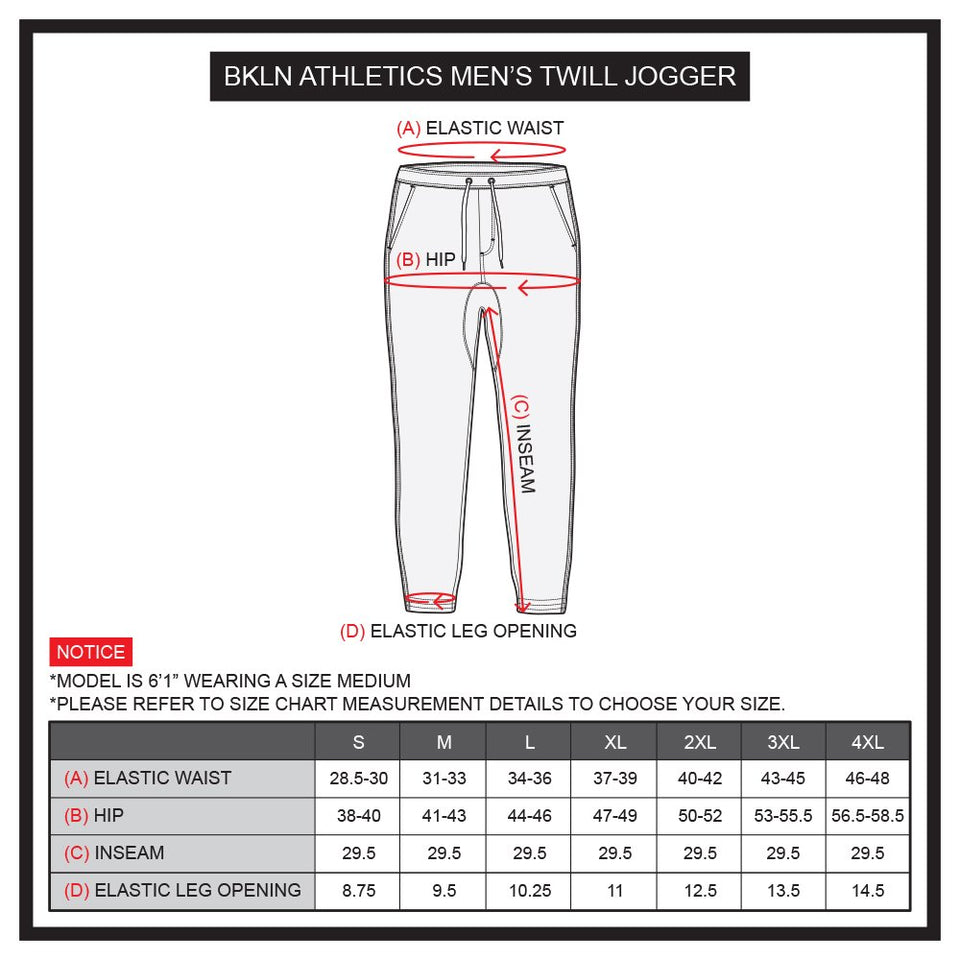 BROOKLYN ATHLETICS - Pantalones de Sarga para Hombre