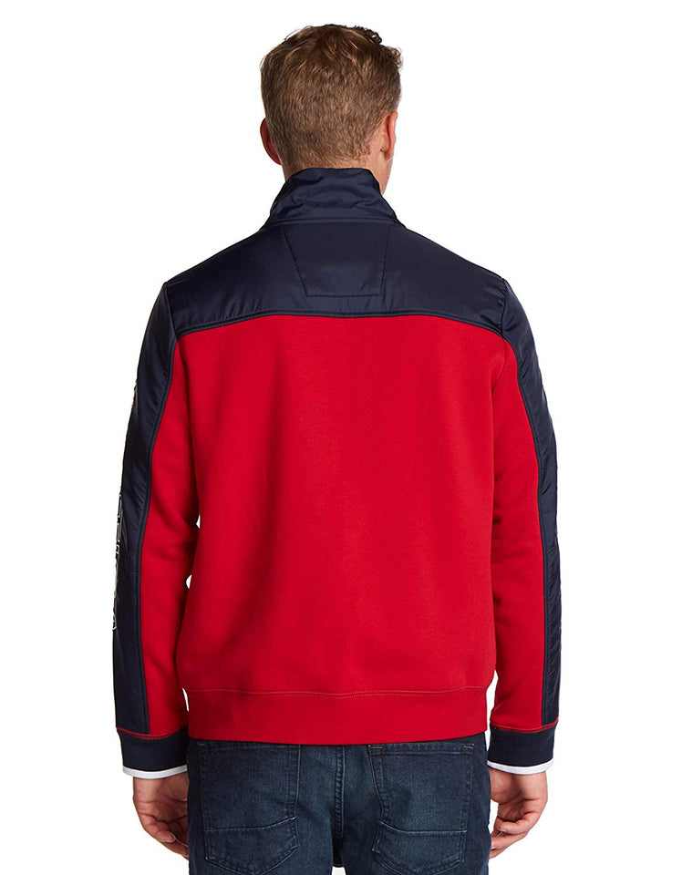 Nautica Chamarra de Forro Polar de Ajuste clásico Camisa para Hombre