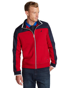 Nautica Chamarra de Forro Polar de Ajuste clásico Camisa para Hombre