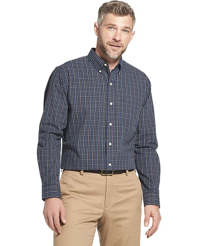 Arrow Hamilton Poplins Playera de Manga Larga con Botones para Hombre
