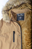 TIMMEN Chamarra Tipo Parka para Hombre con Gorro Desmontable