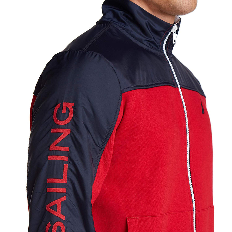 Nautica Chamarra de Forro Polar de Ajuste clásico Camisa para Hombre