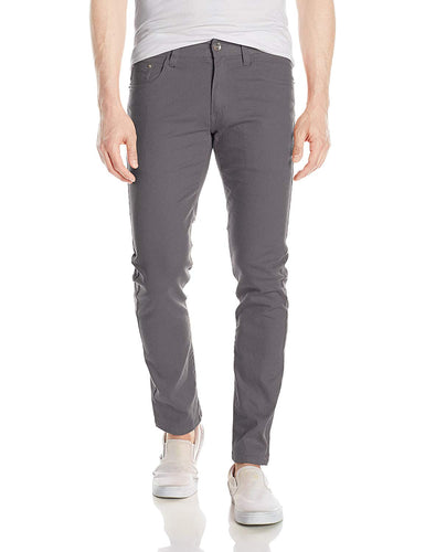 WT02 Pantalones elásticos de Sarga de Color básico para Hombre