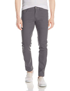 WT02 Pantalones elásticos de Sarga de Color básico para Hombre