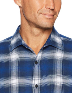 Amazon Essentials Camisa de Franela de Manga Larga de Ajuste Regular para Hombre