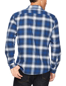 Amazon Essentials Camisa de Franela de Manga Larga de Ajuste Regular para Hombre
