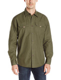 Wrangler Authentics Playera de Lona de Manga Larga para Hombre