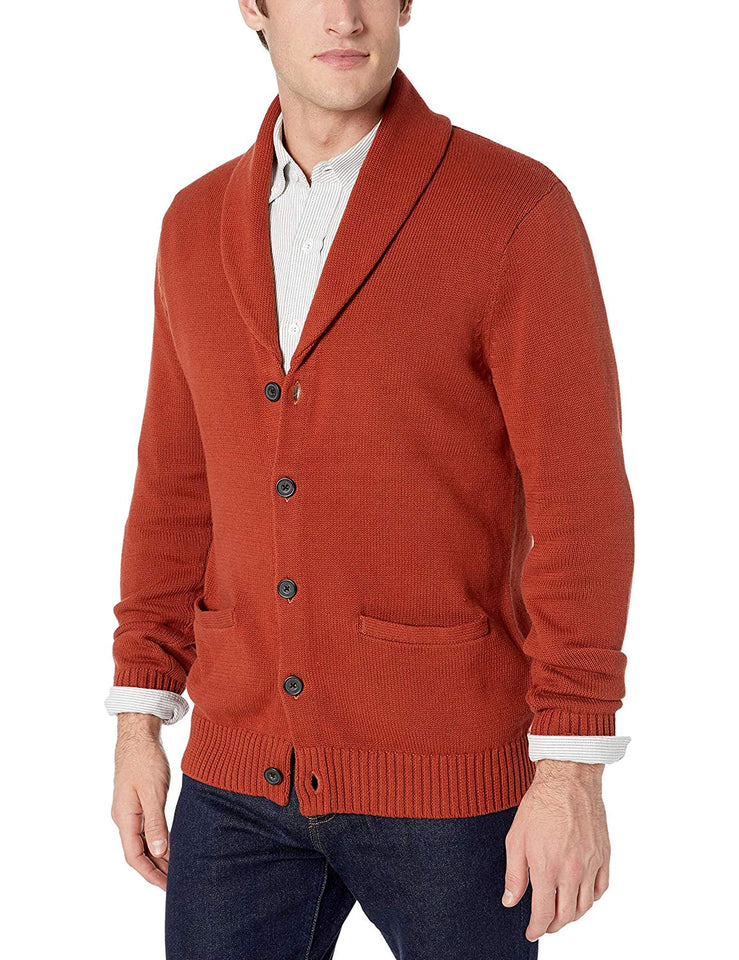 Goodthreads Amazon Brand, Chamarra de Chal de algodón Suave para Hombre